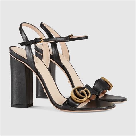 sandali neri gucci|Women's Gucci Sandals and Flip.